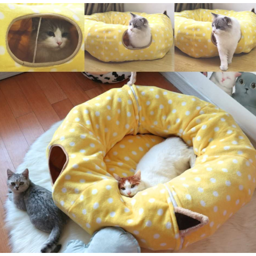 Cat Tube and Tunnel with Central Mat