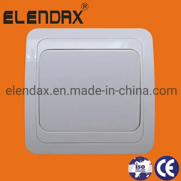 Sakelar Tombol Dinding Putih Elegan (F2001)