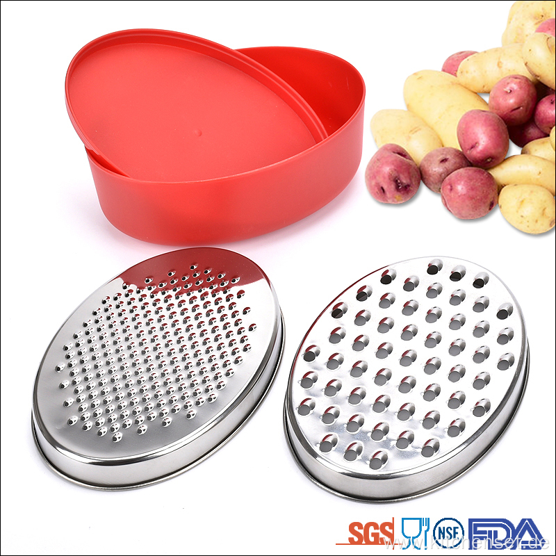 premium stainless steel grater with bowl