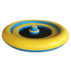Custom pvc round shape Big inflatable floating island