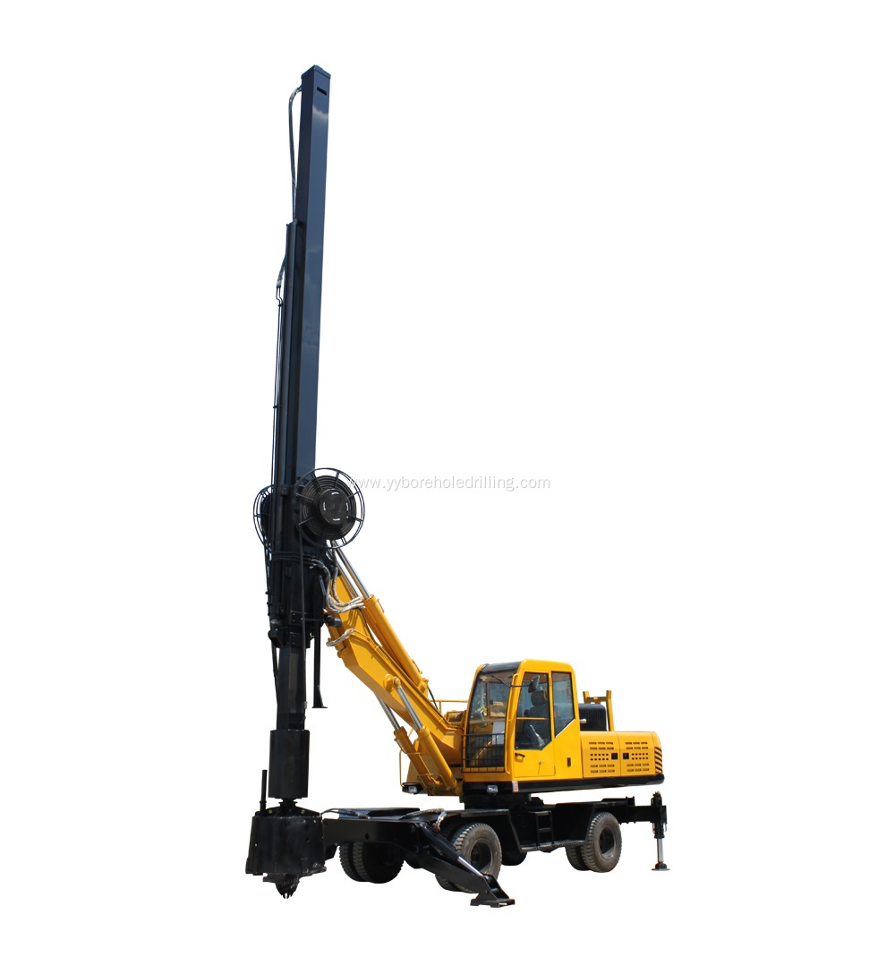 YKR-T360 Wheel mounted Rotary Drilling Excavator