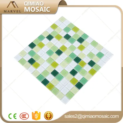 Special Building Materials Wall Deco Greens Glass Mosaic Bathroom Tiles