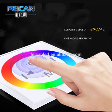 WIFI Control DC12V-24V RGB Strip Light Touch Panel Wall Mount Controller Dimmer For LED Strip