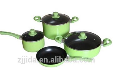Hot sale aluminum non stick coating cookware with tempered glass lid
