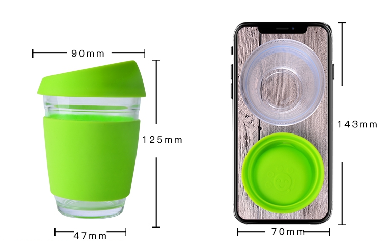 Heat Resistant Silicone Cup Sleeve for Coffee Mug