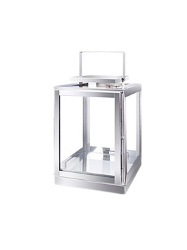 Square Stainless Steel Candle Lantern