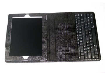 Multiple Angles Synthetic Crocodile Texture Lightweight Ipad2 Bluetooth Keyboard Case