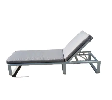Aluminum Frame Metal Swimming Pool Patio Sun Bed Chaise Lounge Chair