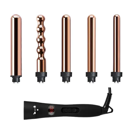 Interchangeable 5-in-1 Hair Curler Wand Set - Wholesale Hair Care & Styling Appliances