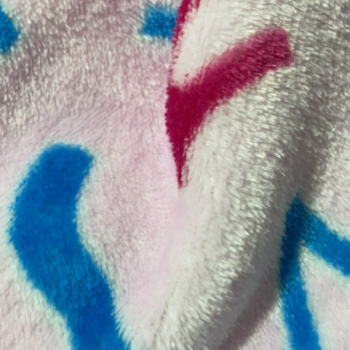 100% Polyester Double Side Flannel with Letter Printing