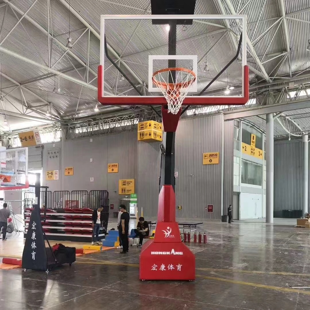 Adjustable Electric Folding Basketball Stand for Sale