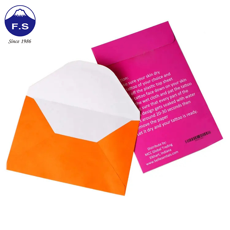 Custom Assorted Coloured Fancy New Year Envelope