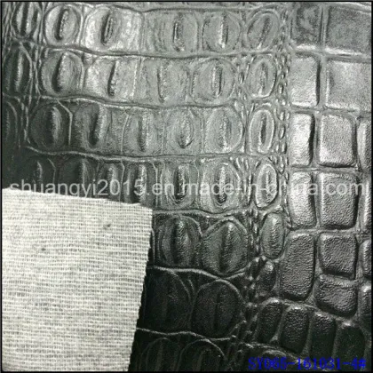 PU Leather Emboss Leather for Men′s Jacket PU Garments Material