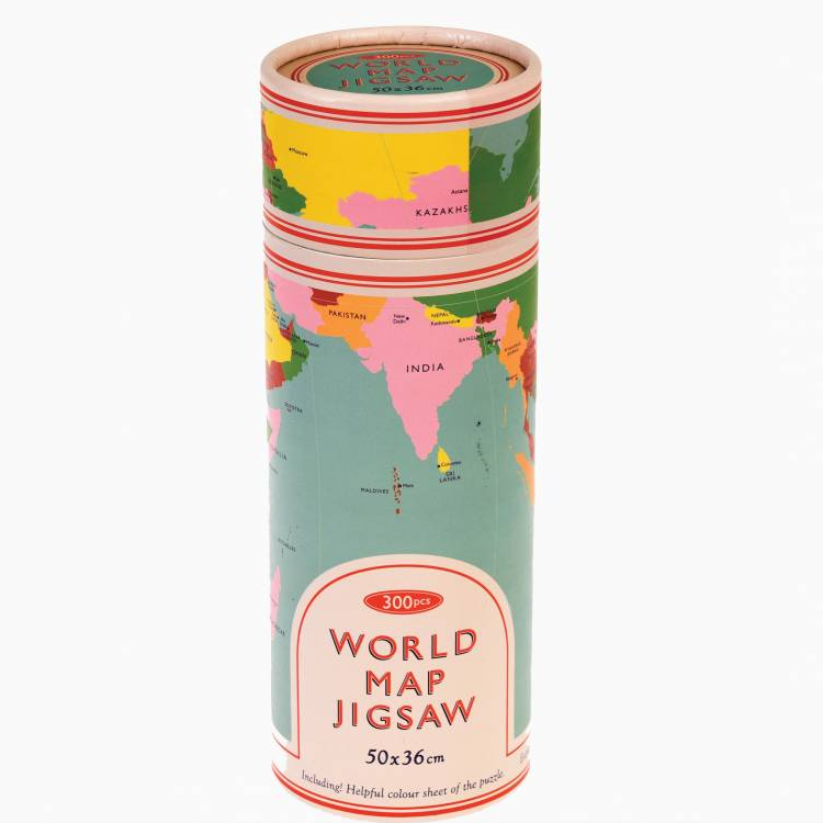 Custom World Map Puzzle Round Tube Packaging 3 Png