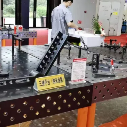 Welding Table Clamping Fixture with Adjustable Clamping Feature