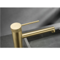 Carved Knurling Handle Single Handle Basin Faucet