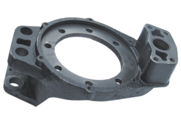 Rear axle using brake plate CAJ6