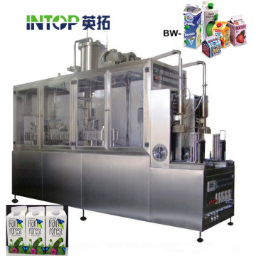 Machine de remplissage de carton en papier automatique pour jus ou lait