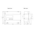 Stromverteilungsmonitor DIN RAIL MOUND KWH Meter montiert