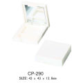 Plastic Square Cosmetic Compact/Eyeshadow Case With Mirror