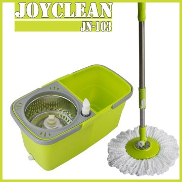 Joyclean Stainless Steel Basket Twin Bucket Mop, 360 Separable Spin Mop