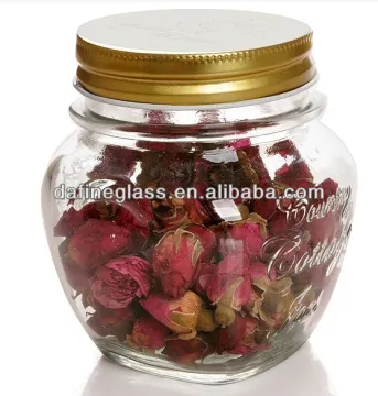 storage glass jar with lid and rubber mat