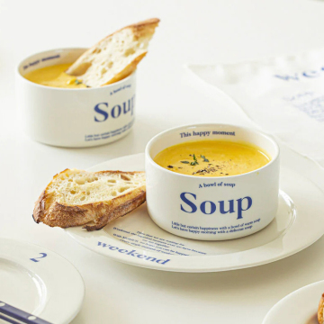 Nordic Style Ceramic Soup and Salad Bowls for Home & Restaurant
