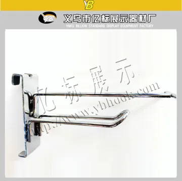 High quality chrome finished security display gridwall hooks
