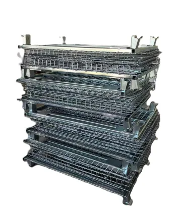 Space-Saving Foldable Storage Cages with Flip Lids