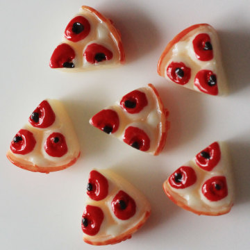 Χονδρική πίτα κέικ στυλ Triangle Kawaii 100τεμ/τσάντα Chunky Mini Cute Resin Beads Επίπεδη αυτοκόλλητα