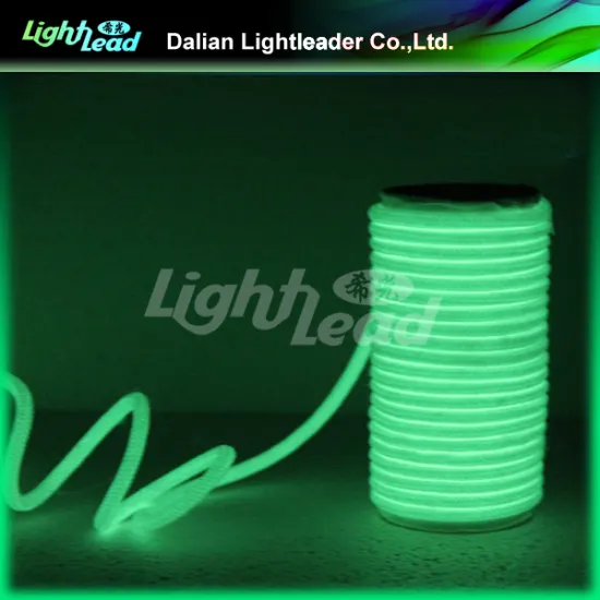 Glow in the dark PP or PA photoluminescent rope