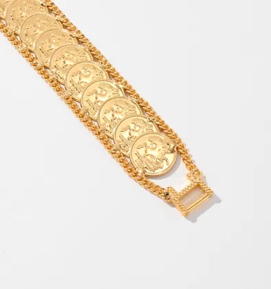 Elegance Copper Golden Plated Bracelet for Parties, Festivals, and Weddings in Dubai