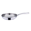 Embossed patten stainless steel frying pan cooking pan