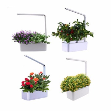 Hydroponics Garden pot bunga dengan lampu Led