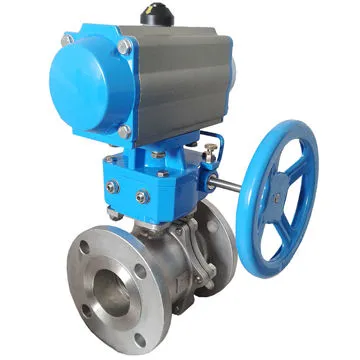 Pneumatic Valve with Manual ActuatorNew