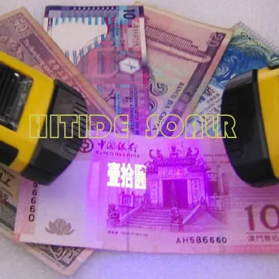 portable mini led solar money detector