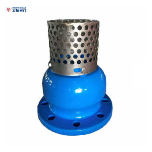 Válvula de pé flangeada confiável para controle de fluidos
