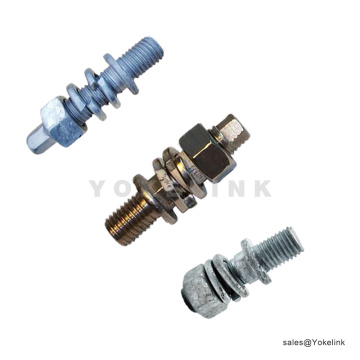 Stud post shank pendek untuk pelat isolator