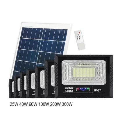Hot Sale Southeast Asia Charging Display IP67 ABS LED Solar Flood Lights