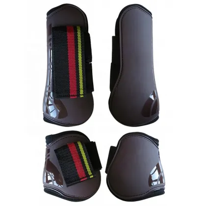 Durable Neoprene and PU Horse Tendon Boots with Velcro Closure