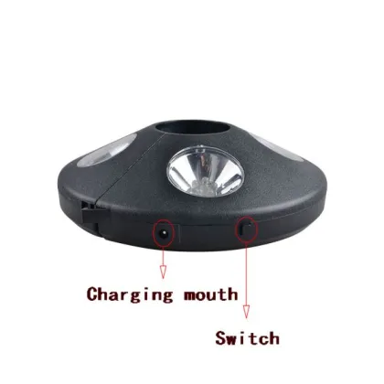 Adjustable Umbrella Clamp Tent Light Silver Ultra Light Tent