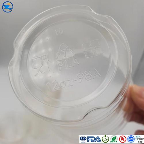 Cor de amido de milho clear clear Pla Open Drinking Cup