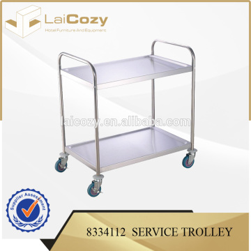 Hotel metal service trolley,food trolley for restaurant