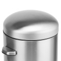 Stainless Steel Round Step-on Trash Can Office