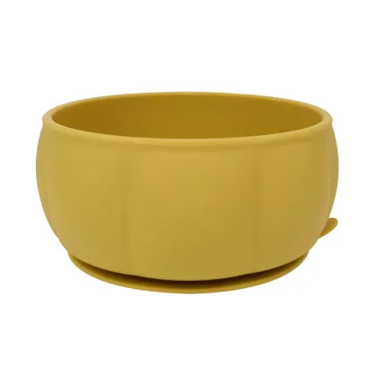 Pumpkin Silicone Suction Bowl Baby-Led Weaning Essential