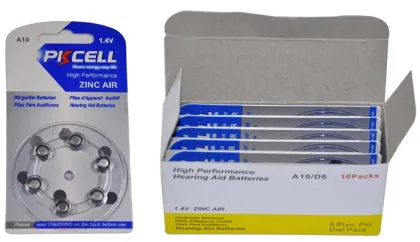 Free Battery Samples for PR70 P10 S10 ZA10 A10 Hearing Aids