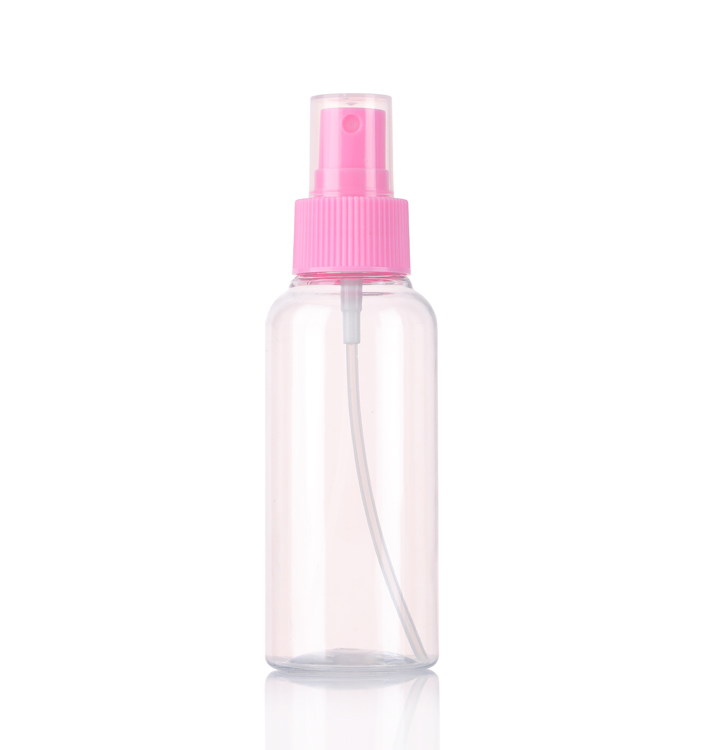 Bottiglia di spruzzo di plastica rosa carina di fabbrica 50ml