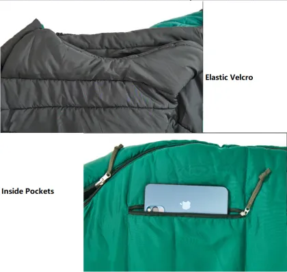 Large Size 4 Seasons Portable Fishing Sleeping Bag for Camping, Hunting, and Fishing