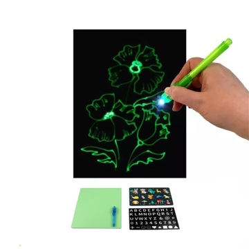 Tablero de dibujo LED con bolígrafo fluorescente