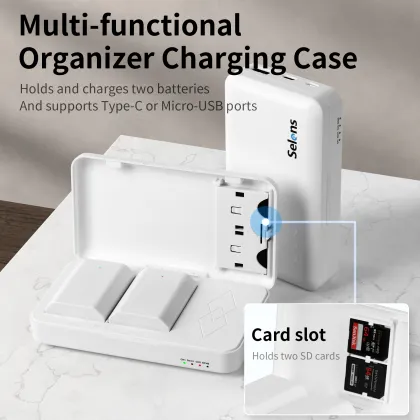 Selens Charging Case for Sony DB-FZ100: Ideal for Outdoor Photography